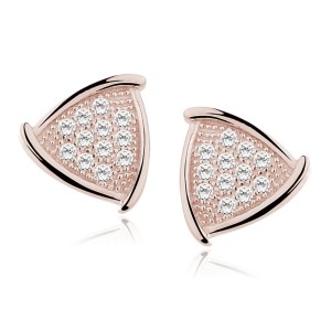 Cercei argint placati cu aur roz cu pietre DiAmanti Z0551ERG_W-DIA (Argint 925‰ 1,3 g.) Cercei argint placati cu aur roz cu pietre DiAmanti Z0551ERG_W-DIA (Argint 925‰ 1,3 g.)